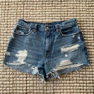 A&F Annie high rise denim short